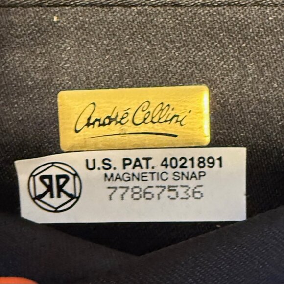 ANDRE CELLINI Black Evening Shoulder Bag Purse Magnetic Snap U.S. Pat 4021891 - Picture 3 of 9